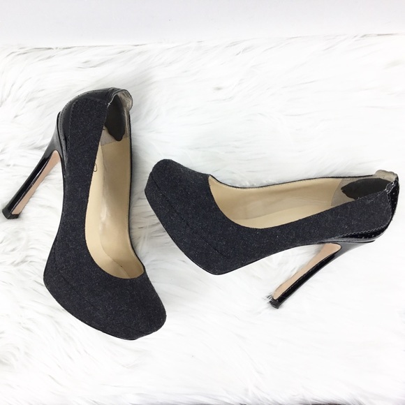 Ivanka Trump Shoes - Ivanka Trump Flannel Patent Platform Heels